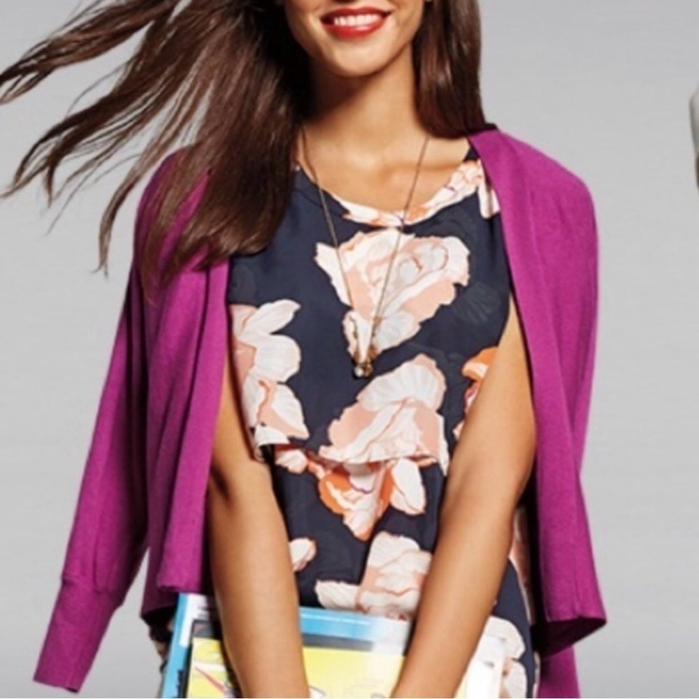 Cabi Floral Sleeveless Blossom Tiered Blouse Style 5030 Medium